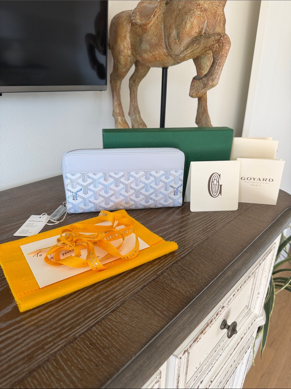 Goyard Polar Ice Blue Matignon Wallet 2026